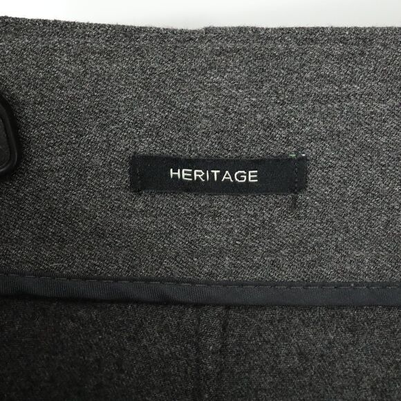 Talbots Dress Pants Petites 12P Gray Heritage Fit Straight Leg Side Zip Stretch - Picture 5 of 11